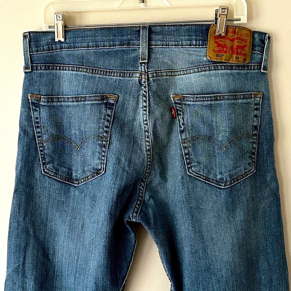 Levi’s Strauss & Co 512 Medium Wash Jeans W34 X L34 - Picture 3 of 16
